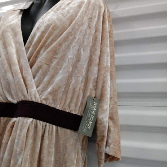 Eve Mendes For Ny & Co New Velvet Wrap Dress XL - Picture 6 of 8